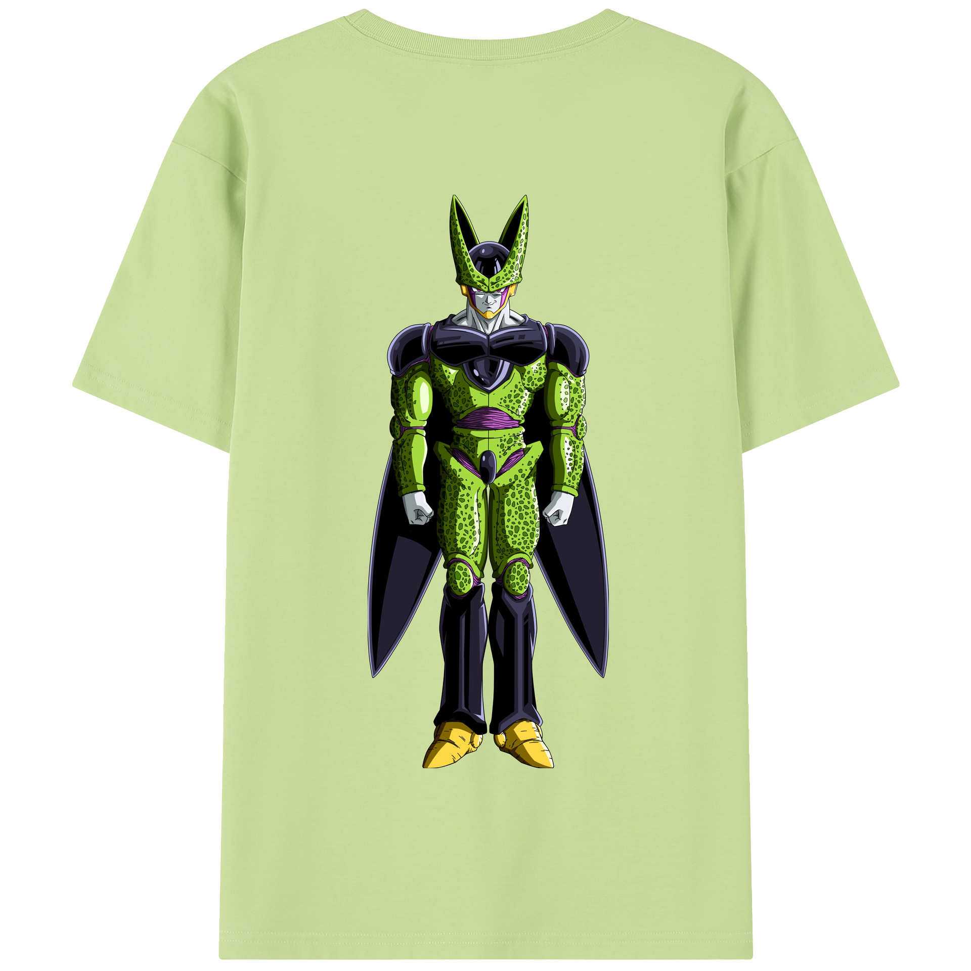 （画像用） ドラゴンボール セル DRAGON BALL Cell 綿100％半袖Tシャツ（背面プリント）